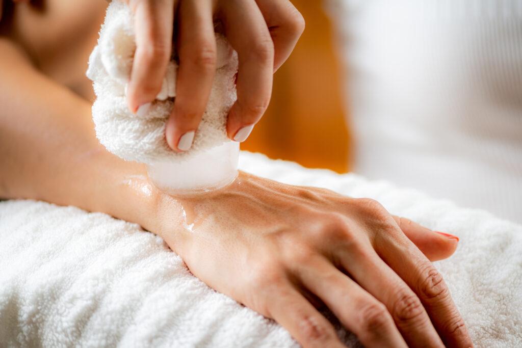 Sicherheit bei der Eiskältetherapie
